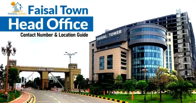 A detailed view of infrastructure at Faisal Town Islamabad highlighting its development—Faisal Town Islamabad Head Office