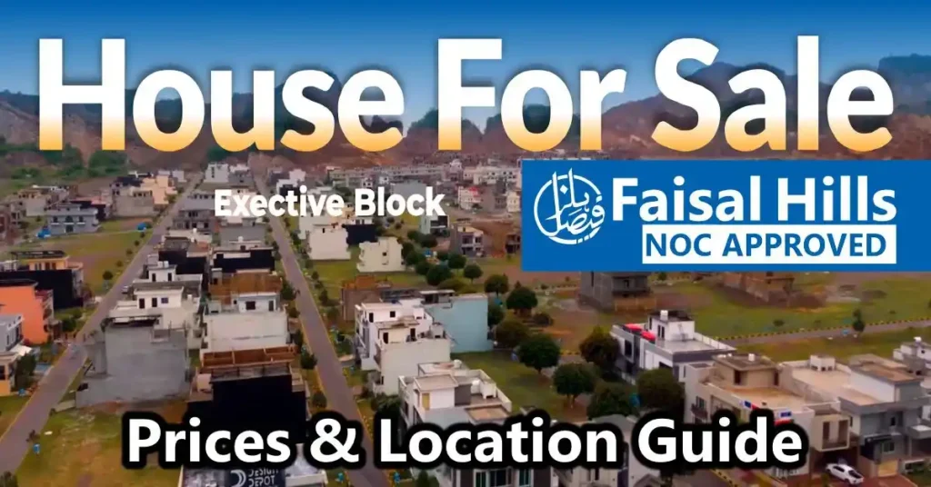 Modern houses for sale in Faisal Hills – Prime location, updated prices, and investment guide
