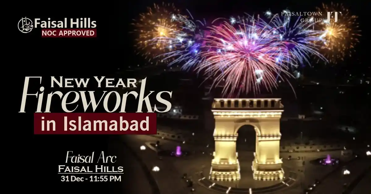 new year fireworks islamabad at arc faisal hills on 31 december