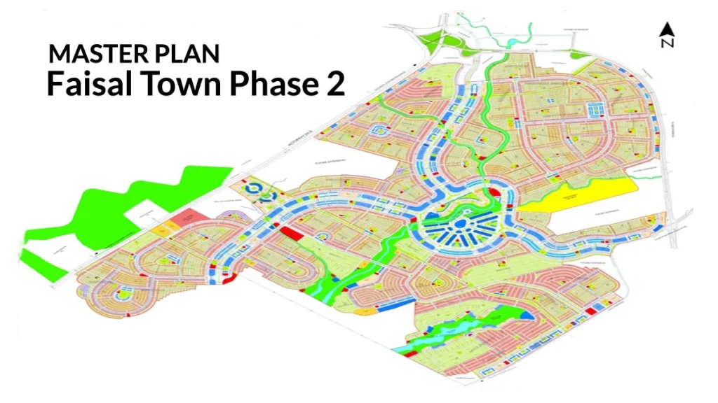Faisal Town Phase 2 Map PDF | Master Plan Layout Overview