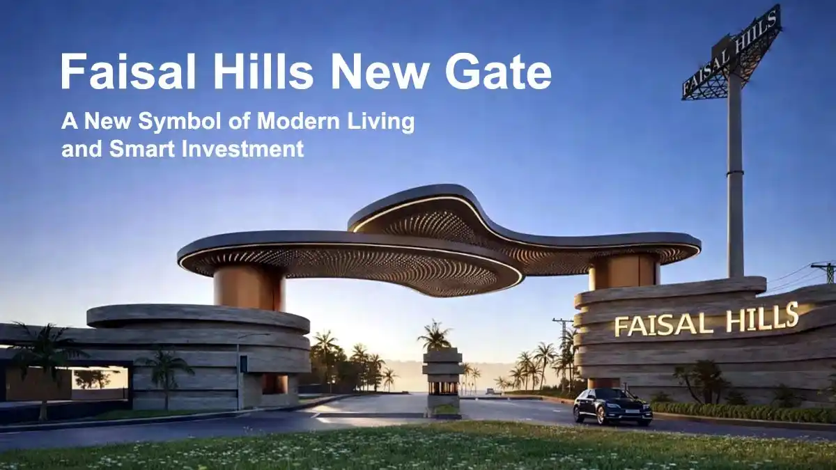 Faisal Hills New Gate grand entrance latest development update by Faisal Town Group.